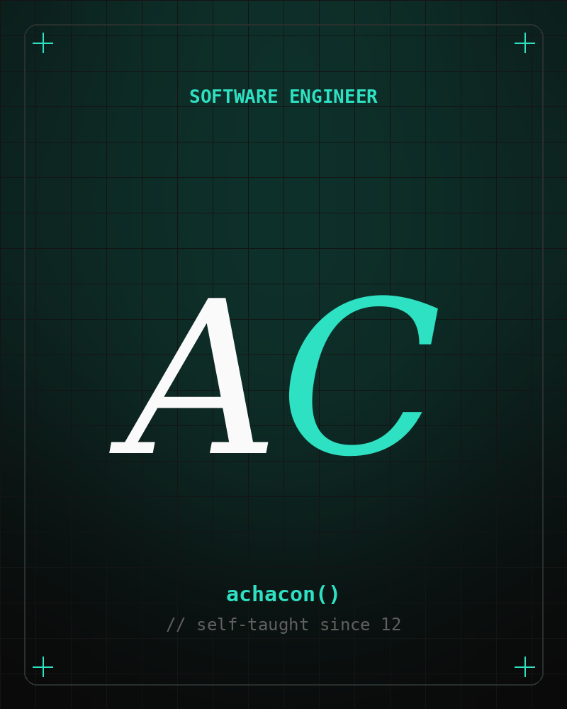 Aiden Chacon — AC monogram